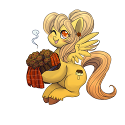 Size: 2000x2000 | Tagged: safe, artist:adailey, oc, oc only, oc:cranberry muffins, commission, muffin, solo, unshorn fetlocks