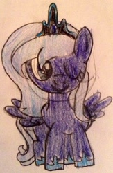 Size: 1159x1783 | Tagged: safe, artist:karmakstylez, character:princess luna, female, princess, solo, young, younger
