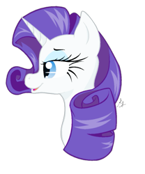 Size: 805x966 | Tagged: safe, artist:xxthatsmytypexx, character:rarity, female, solo