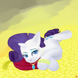 Size: 1000x1000 | Tagged: safe, artist:jesrartes, character:rarity, gold