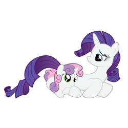 Size: 4000x4000 | Tagged: safe, artist:nowego, character:rarity, character:sweetie belle, species:pony, absurd resolution, duo, duo female, female, filly, mare, simple background, sisters, transparent background, vector