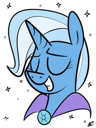 Size: 1200x1600 | Tagged: safe, artist:alexsalinasiii, edit, editor:vb, character:trixie, species:pony, species:unicorn, female, mare, smiling, solo