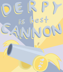 Size: 750x859 | Tagged: safe, artist:jrk08004, character:derpy hooves, bubble, cannon, cannonfied, cutie mark, no pony