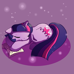 Size: 600x600 | Tagged: safe, artist:butterscotch25, character:twilight sparkle, character:twilight sparkle (alicorn), species:alicorn, species:pony, female, mare, sleeping, solo