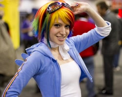 Size: 4350x3456 | Tagged: safe, artist:donknnj, character:rainbow dash, species:human, cosplay, irl, irl human, photo