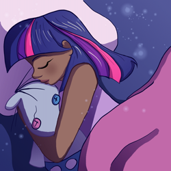 Size: 600x600 | Tagged: safe, artist:butterscotch25, character:smarty pants, character:twilight sparkle, species:human, humanized, sleeping