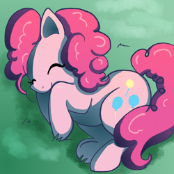 Size: 600x600 | Tagged: safe, artist:butterscotch25, character:pinkie pie, cute, diapinkes, female, sleeping, solo