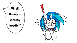 Size: 1750x972 | Tagged: safe, artist:tilly-towell, character:dj pon-3, character:octavia melody, character:vinyl scratch, bow tie, female, nosebleed, solo
