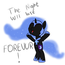 Size: 1024x1024 | Tagged: safe, artist:greeny-nyte, character:nightmare moon, character:princess luna, cute, female, filly, moonabetes, nightmare woon, solo