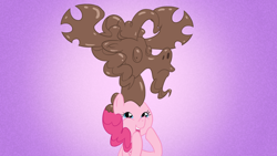 Size: 1920x1080 | Tagged: safe, artist:poniker, character:pinkie pie, chocolate moose, wat
