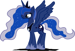 Size: 3776x2604 | Tagged: safe, artist:archonitianicsmasher, character:princess luna, female, high res, simple background, solo, transparent background, vector