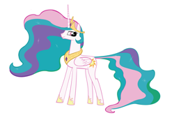 Size: 9296x6296 | Tagged: safe, artist:archonitianicsmasher, character:princess celestia, absurd resolution, female, simple background, solo, vector, white background