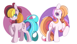Size: 1280x731 | Tagged: safe, artist:sugaryrainbow, character:light heart, character:toola roola, species:earth pony, species:pony, g2, g3, female, g2 to g4, g3 to g4, g3betes, generation leap, heartabetes, light heart, mare, roolabetes