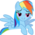Size: 35x35 | Tagged: safe, artist:cthulhuandyou, character:rainbow dash, emoticon, female, lowres, simple background, solo, thumbnail, transparent background