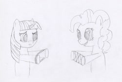 Size: 1152x772 | Tagged: safe, artist:diego havoc, character:pinkie pie, character:twilight sparkle, cat's cradle