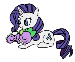 Size: 504x415 | Tagged: safe, artist:closer-to-the-sun, character:rarity, character:spike, ship:sparity, female, male, shipping, straight
