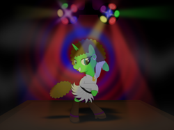 Size: 4464x3347 | Tagged: safe, artist:farminilla, oc, oc only, oc:groovy brown, species:pony, afro, bipedal, disco, solo