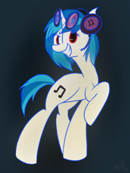 Size: 768x1024 | Tagged: safe, artist:leetle-pink-fudge, character:dj pon-3, character:vinyl scratch, female, solo
