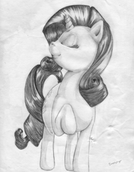 Size: 2540x3266 | Tagged: safe, artist:doppelgangsta, character:rarity, high res, traditional art