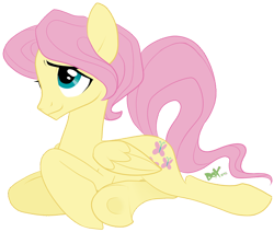 Size: 1000x849 | Tagged: safe, artist:pandadox, character:fluttershy, species:pegasus, species:pony, g4, adorascotch, butterscotch, cute, looking up, male, prone, rule 63, rule63betes, simple background, smiling, solo, stallion, transparent background, underhoof