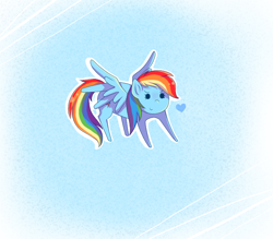 Size: 800x700 | Tagged: safe, artist:rosewhistle, character:rainbow dash, female, heart, solo