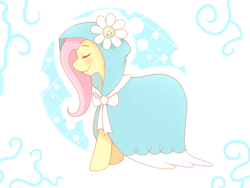 Size: 800x600 | Tagged: safe, artist:rosewhistle, character:fluttershy, episode:secret of my excess, g4, my little pony: friendship is magic, cape, cloak, clothing, female, hood, solo