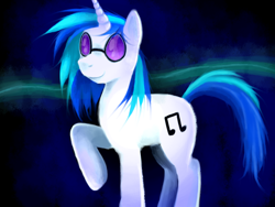 Size: 800x600 | Tagged: safe, artist:rosewhistle, character:dj pon-3, character:vinyl scratch, female, solo
