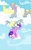 Size: 889x1423 | Tagged: safe, artist:scruffytoto, character:amethyst star, character:derpy hooves, character:dinky hooves, character:dizzy hooves, character:sparkler, baby, cloud, cloudy, cute, diaper, didn't think this through, dinkabetes, dizzy doo, dizzy hooves, dreamy, equestria's best mother, filly, foal, younger