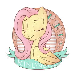 Size: 800x800 | Tagged: safe, artist:oemilythepenguino, character:fluttershy, female, kindness, solo