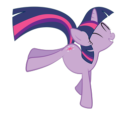 Size: 2188x2000 | Tagged: safe, artist:ahumeniy, character:twilight sparkle, bucking, cute, eyes closed, female, grin, happy, simple background, smiling, solo, transparent background, vector