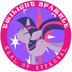 Size: 1024x1024 | Tagged: safe, artist:ahumeniy, character:twilight sparkle, eyes closed, female, grin, happy, seal of approval, simple background, smiling, solo, transparent background, vector