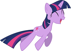 Size: 10001x7144 | Tagged: safe, artist:starshinecelestalis, character:twilight sparkle, character:twilight sparkle (unicorn), species:pony, species:unicorn, .svg available, absurd resolution, cute, excited, eyes closed, female, happy, jumping, mare, open mouth, pronking, simple background, smiling, solo, transparent background, twiabetes, vector, yes, yes yes yes