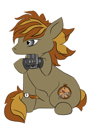 Size: 4961x7016 | Tagged: safe, artist:holyhell111, oc, oc only, fallout equestria, absurd resolution, copper compass, pipbuck, request, watch