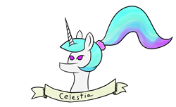Size: 2500x1519 | Tagged: safe, artist:gustav tremendous, character:princess celestia, female, old banner, solo