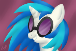 Size: 1237x825 | Tagged: safe, artist:oemilythepenguino, character:dj pon-3, character:vinyl scratch, female, solo