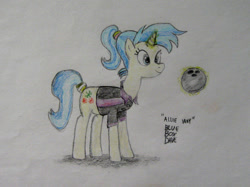 Size: 1024x766 | Tagged: safe, artist:blueboxdave, character:allie way, ponytail, traditional art