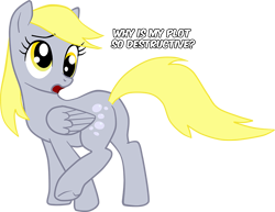 Size: 961x742 | Tagged: safe, artist:countcarbon, character:derpy hooves, species:pegasus, species:pony, female, iron plot, mare, plot, solo
