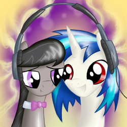 Size: 2000x2000 | Tagged: safe, artist:nowego, character:dj pon-3, character:octavia melody, character:vinyl scratch, high res