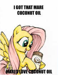 Size: 454x582 | Tagged: safe, artist:halfsparkle, character:fluttershy, female, impact font, meme, solo, text