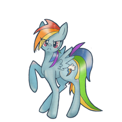 Size: 800x800 | Tagged: safe, artist:pony-untastic, character:rainbow dash, female, simple background, solo, transparent background