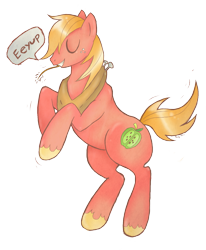 Size: 1123x1360 | Tagged: safe, artist:pony-untastic, character:big mcintosh, species:earth pony, species:pony, dialogue, eeyup, male, simple background, solo, stallion, transparent background