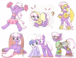 Size: 6546x4980 | Tagged: safe, artist:philo5, part of a set, character:cheerilee, character:twilight sparkle, species:pony, absurd resolution, alcohol, angry, barrel, beer, bipedal, book, cheerileeder, cheering, cheerleader, clothing, cowering, drinking, drunk, eyes closed, frown, gears, glare, goggles, grin, happy, helmet, hilarious in hindsight, hoodie, hoof hold, jacket, jumping, midriff, mug, open mouth, part of a series, pom pom, pun, raincoat, scared, skirt, smirk, spear, squishy cheeks, steampunk, traditional art, warrior, weapon, wide eyes, wings