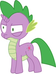 Size: 640x854 | Tagged: safe, artist:ahumeniy, character:spike, species:dracony, dragonified, female, fusion, ponified, ponified spike, solo, wat, what has science done