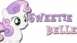 Size: 1280x720 | Tagged: safe, artist:templarhappy, character:sweetie belle, cute, simple, vector, wallpaper