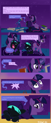 Size: 699x1681 | Tagged: safe, artist:dotrook, character:twilight sparkle, oc, oc:nyx, species:alicorn, species:pony, bait and switch, comic, cute, feels, filly, mama twilight, mother and daughter, nyxabetes