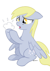 Size: 3508x4961 | Tagged: safe, artist:celestialess, character:derpy hooves, species:pegasus, species:pony, crying, female, mare, simple background, transparent background, vector