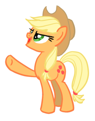 Size: 346x438 | Tagged: safe, artist:paking pie, character:applejack, female, solo