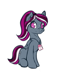Size: 558x711 | Tagged: safe, artist:rayhiros, oc, oc only, oc:spotlight splash, species:pegasus, species:pony, equestria daily, equestria daily mascots, freckles, journalist, mascot, ponytail, press badge, solo