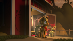Size: 1920x1080 | Tagged: safe, artist:indexpony, character:apple bloom, character:applejack, 3d, source filmmaker