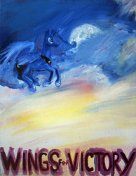 Size: 1024x1318 | Tagged: safe, artist:tridgeon, character:princess luna, female, flying, oil painting, solo, traditional art